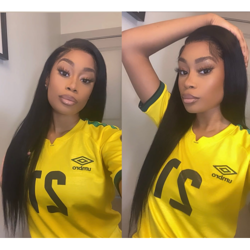 Wholesale 100% Virgin Hair Transparent Swiss Lace Wigs,Brazilian Straight Lace Front Wig Human Hair Wig